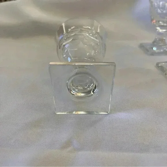 Set of 8 Vintage Crystal Cordial Cut Glasses by Hawkes Crystal - Picture 5 of 5